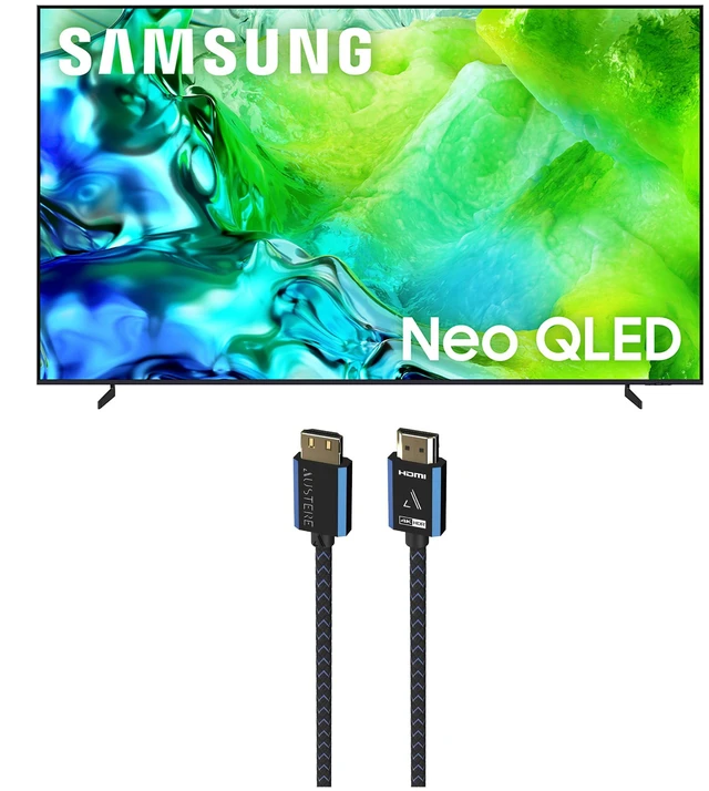 Main image of Samsung QN85QN80HAFXZA 4K TV with Austere 5S-4KHD2-2-5M HDMI Cable (2026)