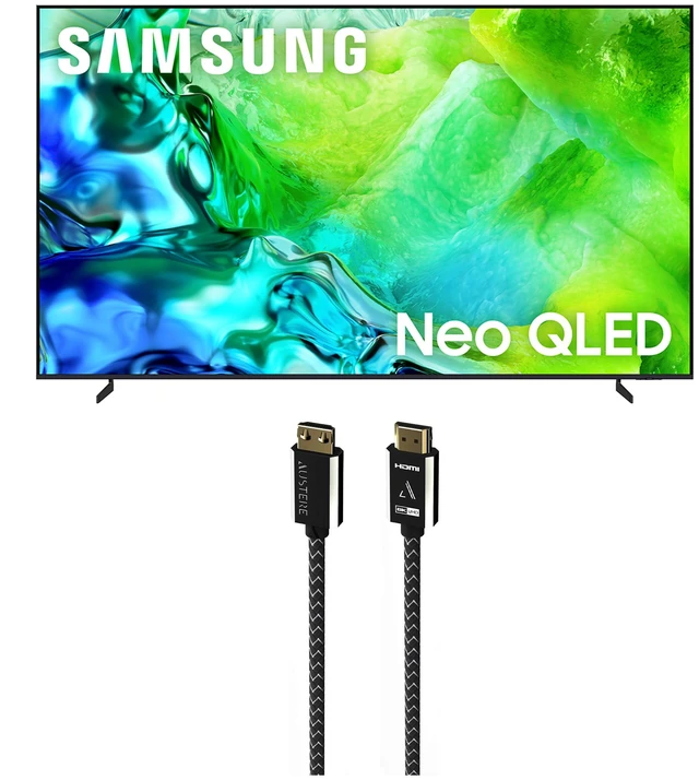 Main image of Samsung QN85QN80HAFXZA 4K TV with Austere 7S-8KHD2-2-5M HDMI Cable (2026)