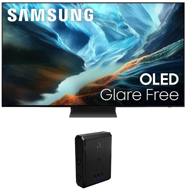 Main image of Samsung QN83S90HA OLED 4K TV with Austere 3S-PS4-US2 4-Outlet Power (2026)