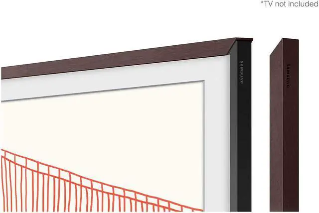 Alt view image 5 of 7 - Samsung VG-SCFA85BWBZA 85" The Frame Customizable Modern Brown Bezel (2021)