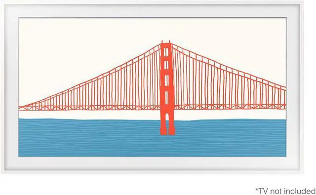 Alt view image 5 of 7 - Samsung VG-SCFA85WTBZA 85" The Frame Customizable Modern White Bezel (2021)