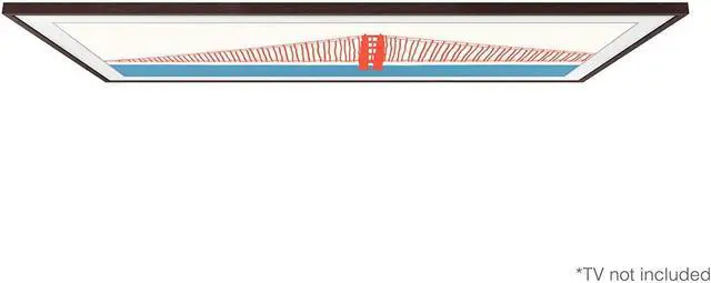 Alt view image 4 of 7 - Samsung VG-SCFA85BWBZA 85" The Frame Customizable Modern Brown Bezel (2021)
