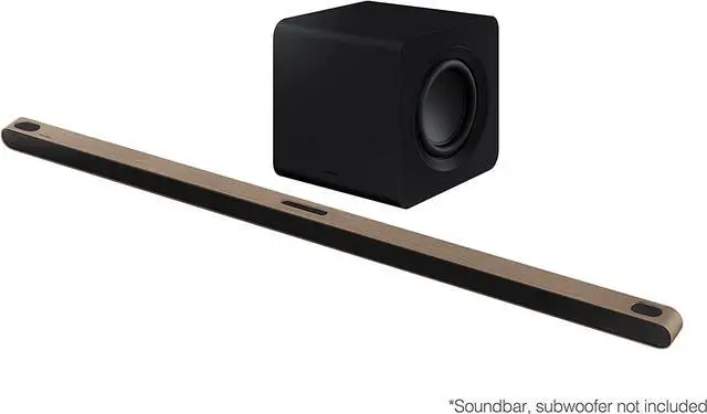 Alt view image 5 of 5 - Samsung VG-SCFBS8BW/ZA Ultra Slim Soundbar Customizable Bezel - Brown (2022)