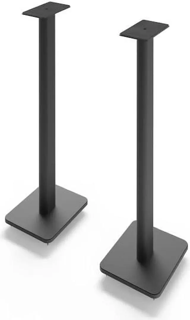 Alt view image 5 of 7 - Kanto YU4WALNUT 140W Bookshelf Speakers with Bluetooth - Walnut (Pair) with Kanto SP32PL 32" Fixed-Height Stands for Bookshelf Speakers - Black (Pair) (2022)