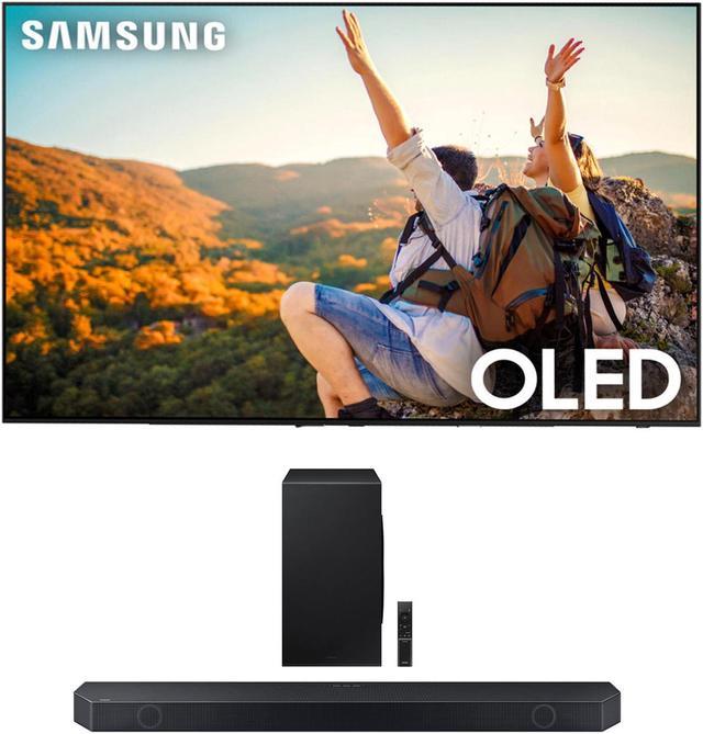 Samsung - Q Series 7.1.2ch Dolby Atmos Soundbar with Wireless Subwoofer and  Q-Symphony - Black