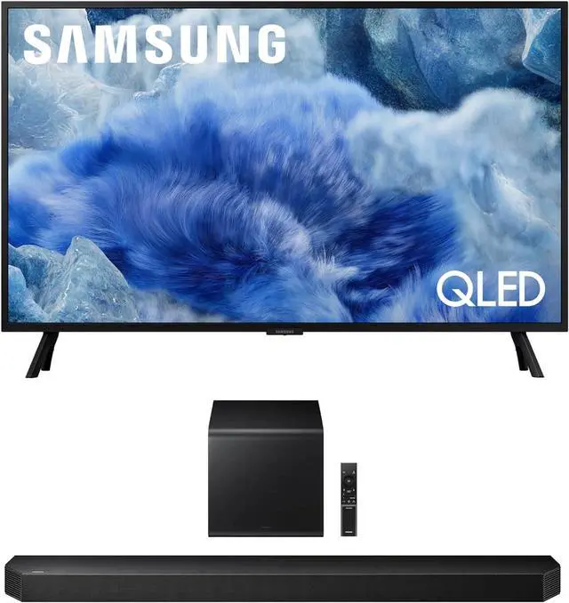 Main image of Samsung QN32Q8FAAFXZA 32 Inch Class QLED Q8F 4K Vision AI Smart TV with a Samsung HW-Q800F Q Series Soundbar 5.1.2 Ch Subwoofer (2025)