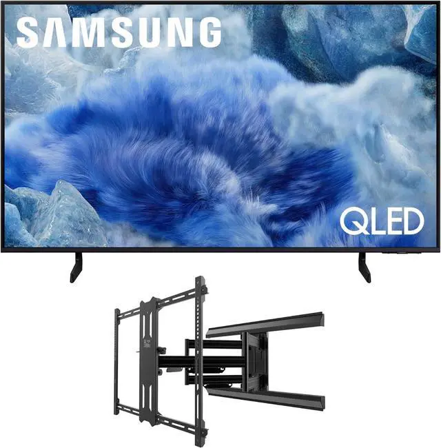 Main image of Samsung QN50Q8FAAFXZA 50 Inch Class QLED Q8F 4K Vision AI Smart TV with a Kanto PMX700 Pro Series Full Motion Dual Stud Mount (2025)