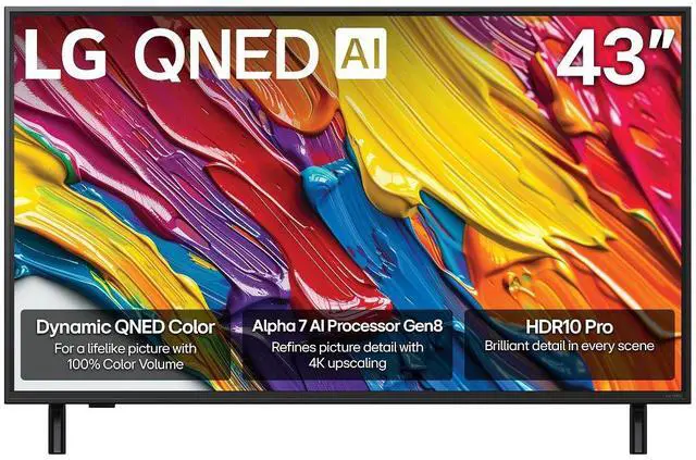 Main image of LG 43QNED82AUA 43" QNED AI 4K Smart TV with HDR10 Pro (2025)