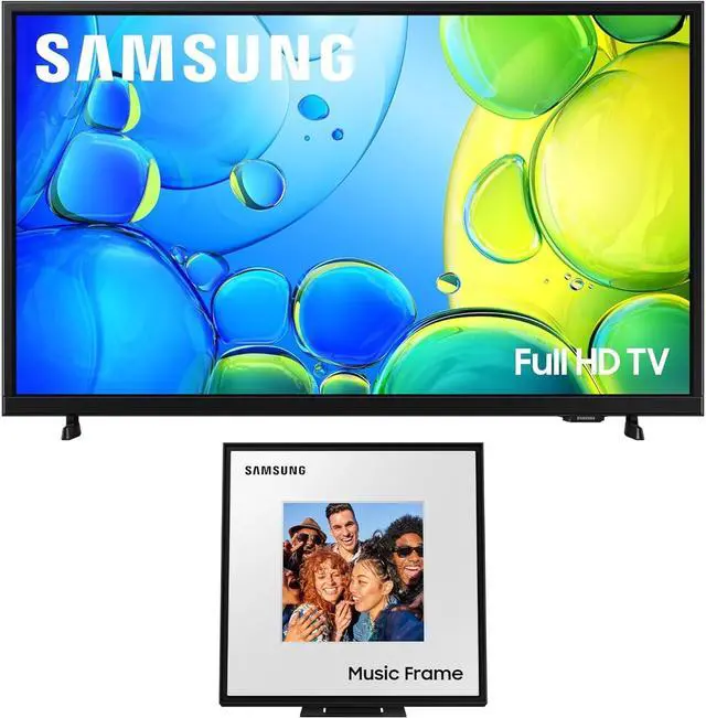 Main image of Samsung UN32F6000FFXZA 32 Inch FHD Smart TV with a Samsung HW-LS60D 2.0 Channel Photo Frame Speaker (2025)