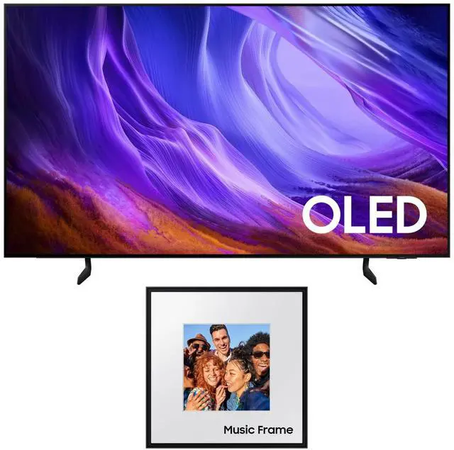 Main image of Samsung QN65S85HA 65" OLED TV with HW-LS60D Photo Frame Speaker (2026)