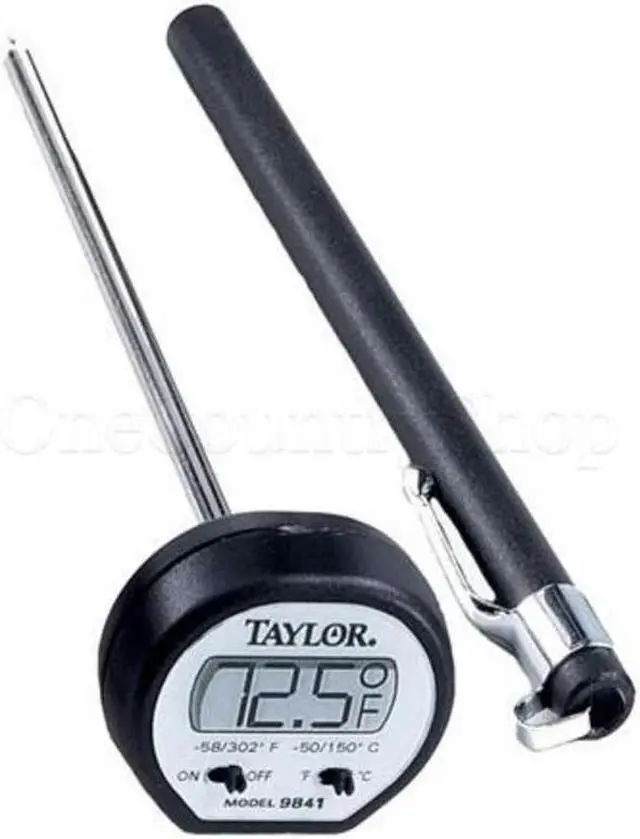Main image of Digital Pocket Thermometer,LCD,4-3/4In L TAYLOR 9841