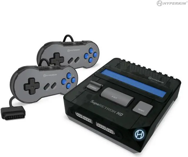 Alt view image 3 of 11 - Hyperkin SupaRetroN HD Gaming Console for Super NES/Super Famicom (Space Black)