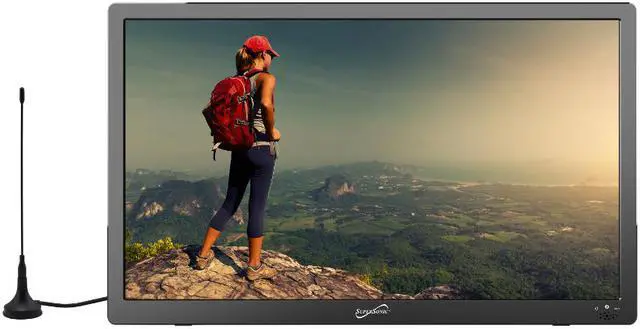 Alt view image 2 of 16 - Supersonic SC2813 13.3 inch Portable LED TV with HDMI & FM Radio