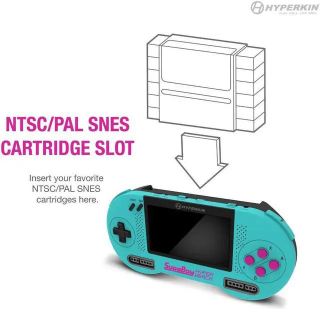 Alt view image 6 of 15 - Hyperkin SupaBoy Portable Pocket Console for Super NES / Super Famicom (Hyper Beach) M08889-HYB