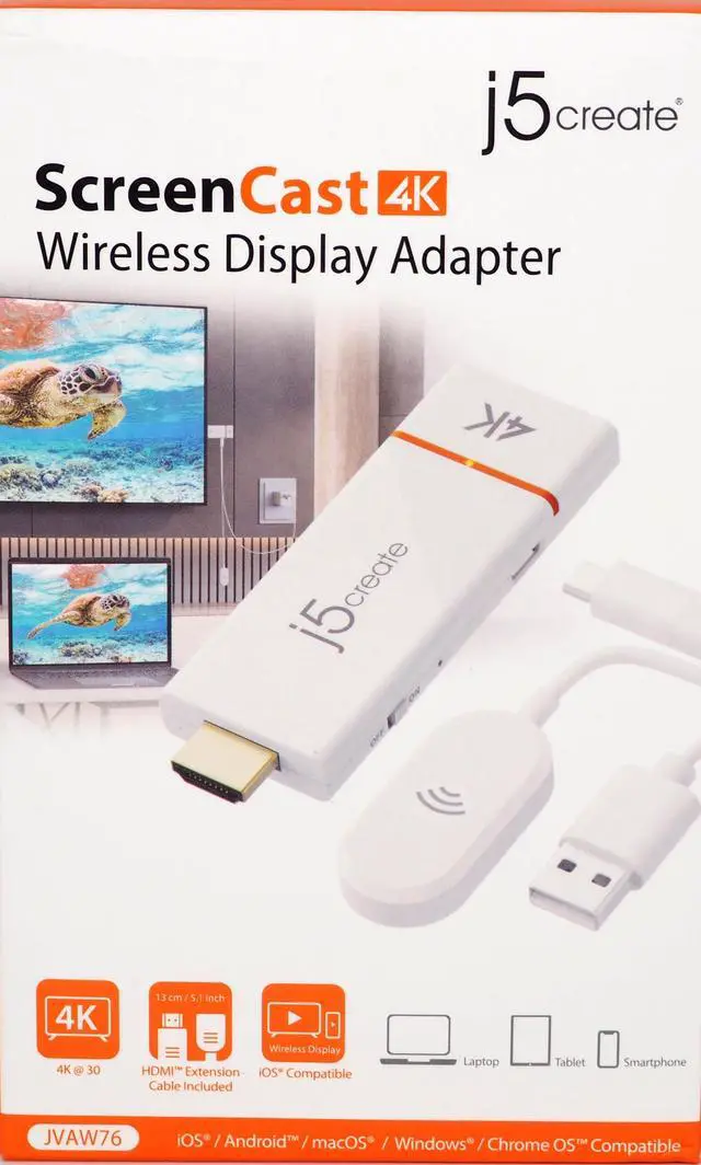 Alt view image 2 of 6 - 5create ScreenCast 4K HDMI Wireless Display White JVAW76