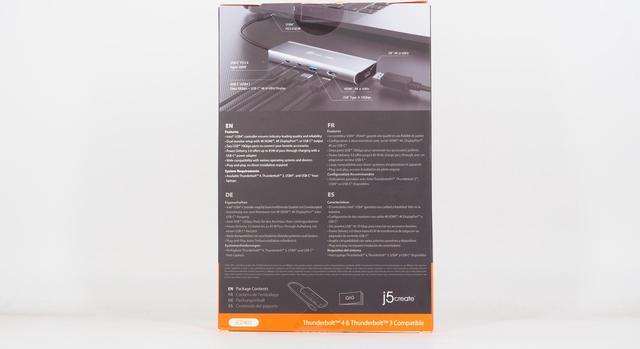 Alt view image 2 of 9 - 5create USB4 Dual 4K Multi-Port Hub JCD401Space Gray/Black