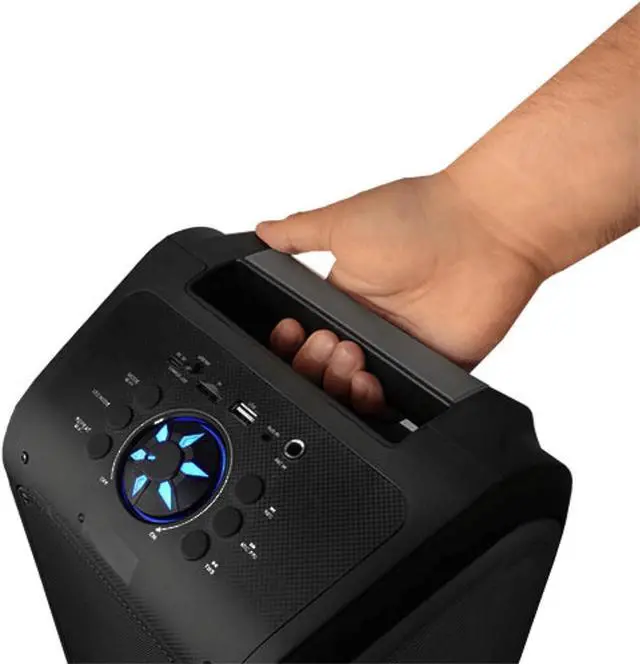Alt view image 5 of 15 - Supersonic IQ Sound Sound Traveler 20 Watt Portable Backpack Speaker Microphone IQ-8265BT