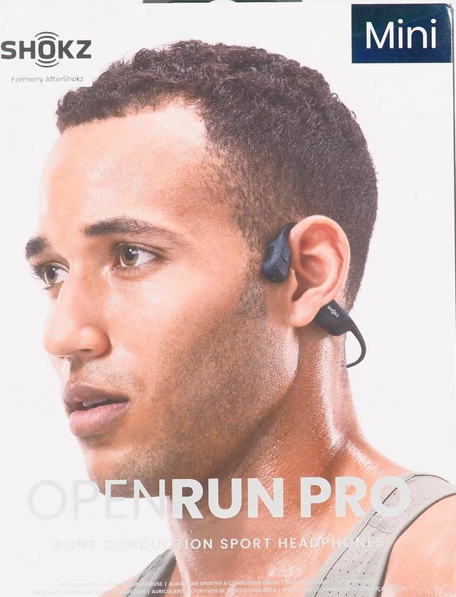 Shokz OpenRun Pro Mini Premium Bone Conduction Open-Ear Sport Headphones  S811-MN-BK-US - Black