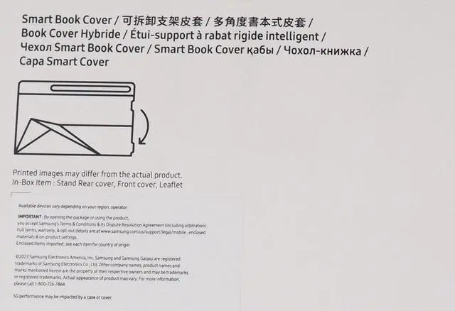 Alt view image 3 of 20 - Samsung Galaxy Tab S9 Ultra Smart Book Cover EF-BX910PBEGUJ - Black