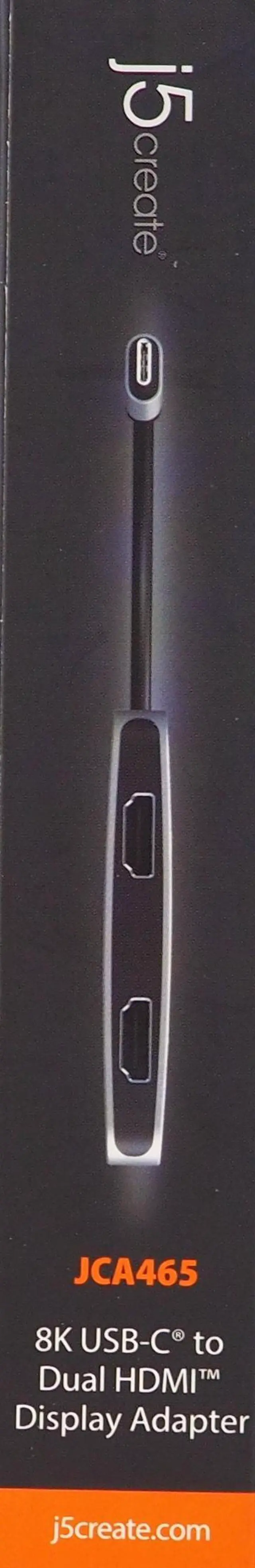 Alt view image 2 of 7 - j5create 8K USB Type-C to Dual HDMI Display Adapter JCA465 NEW SEALED