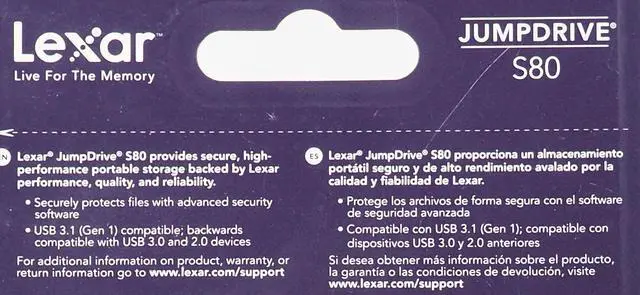 Alt view image 3 of 15 - Lexar Jumpdrive S80 512GB USB 3.1 Flash Drive up to 150MB/s