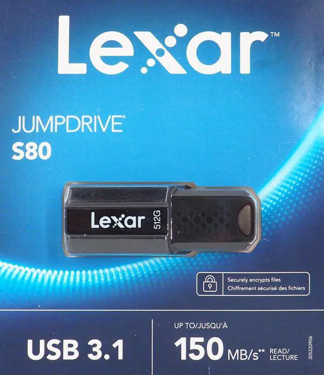 Alt view image 2 of 15 - Lexar Jumpdrive S80 512GB USB 3.1 Flash Drive up to 150MB/s