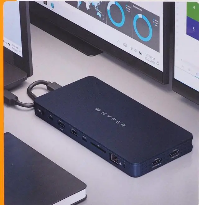 Main image of Hyper HyperDrive Next 10 Port Business Class USB-C Dock Midnight Blue HD7001GL