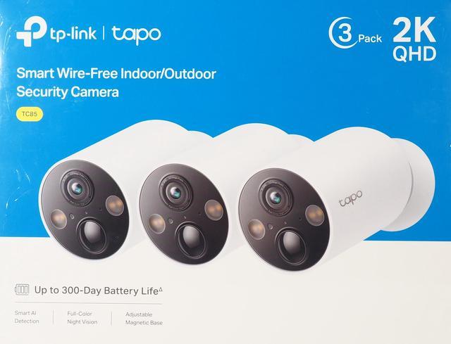 TP-Link Tapo 3-Camera Indoor/Outdoor 2K QHD Wireless Home Security  Surveillance System adjustable magnetic base 