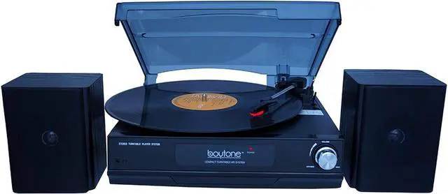 Alt view image 4 of 4 - Boytone Bt-14Tbb-Sp Full Size Turntable 3 Speed 33/45/78 RPM