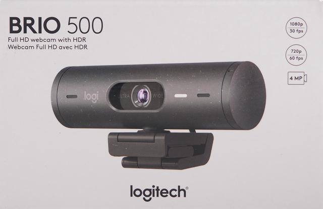 Refurbished: Logitech Brio 500 HD 1080p Webcam 4 Megapixels Graphite  (960-001493) 