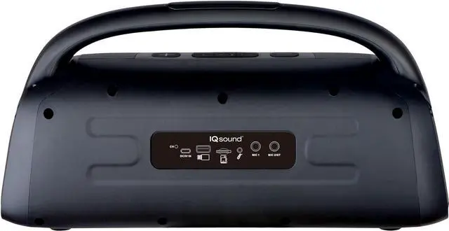 Alt view image 6 of 14 - IQ Sound Portable Bluetooth Speaker W/ RGB Lights, TWS, USB/Micro SD/FM Radio Inputs IQ-3540BT