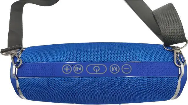 Alt view image 4 of 14 - Supersonic Portable Bluetooth Wireless Speaker Built-in Mic, USB/SD/AUX, FM SC-2322BT Blue