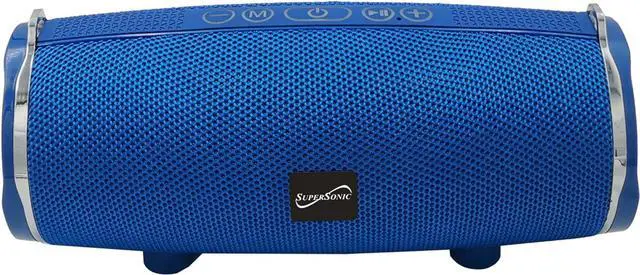 Main image of Supersonic Portable Bluetooth Wireless Speaker Built-in Mic, USB/SD/AUX, FM SC-2322BT Blue