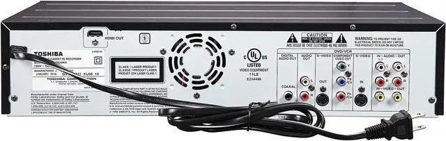 Alt view image 2 of 6 - Toshiba Dvr620 Dvd Recorder Vcr Combo VHS to Dvd Dubbing with Remote No Tuner