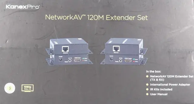 Alt view image 5 of 19 - KanexPro NetworkAV HDMI over IP Extender Transmitter/Receiver Set EXT-AVIP120M