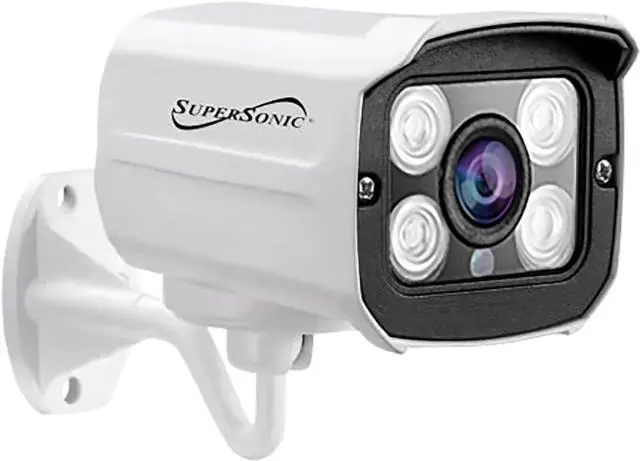 Alt view image 4 of 8 - Supersonic SC-5004NVR-Kit 4CH 1080P WiFi Security Camera System, 1TB HDD, 2-Way Audio, Night Vision, Waterproof