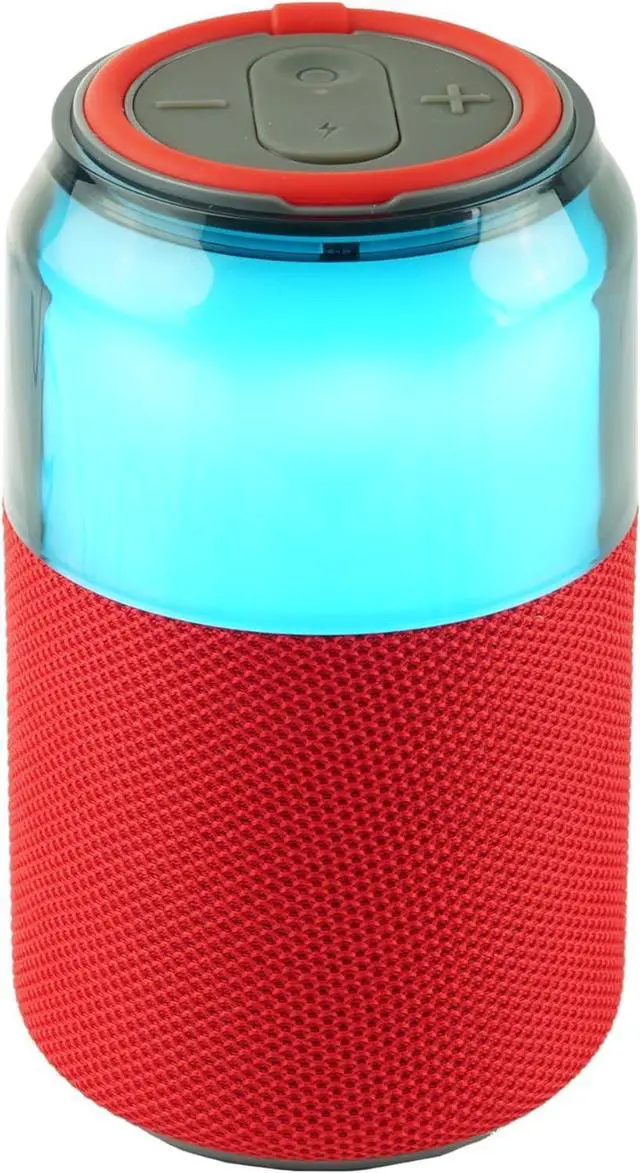 Main image of Supersonic SC-2335BT SodaBoom Multi-Color Glowing Portable Bluetooth Speaker Red