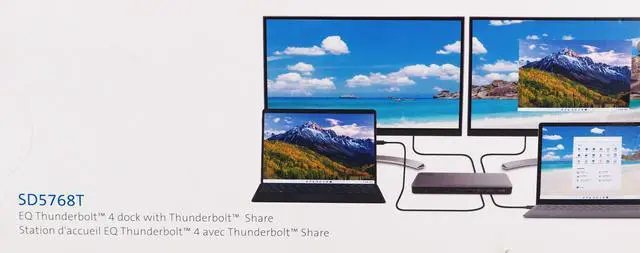 Alt view image 3 of 13 - Kensington SD5768T EQ Thunderbolt 4 Dual 4K Docking Station, Thunderbolt Share