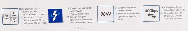 Alt view image 5 of 13 - Kensington SD5768T EQ Thunderbolt 4 Dual 4K Docking Station, Thunderbolt Share