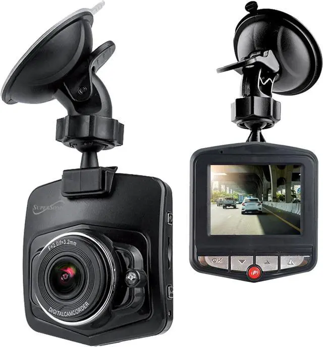 Main image of Supersonic RoadEYEpro HD Dash Cam 780p Front+Cabin+Rear, Night Vision, G-Sensor, Loop, Motion Detect, 32GB SD SC-570DC