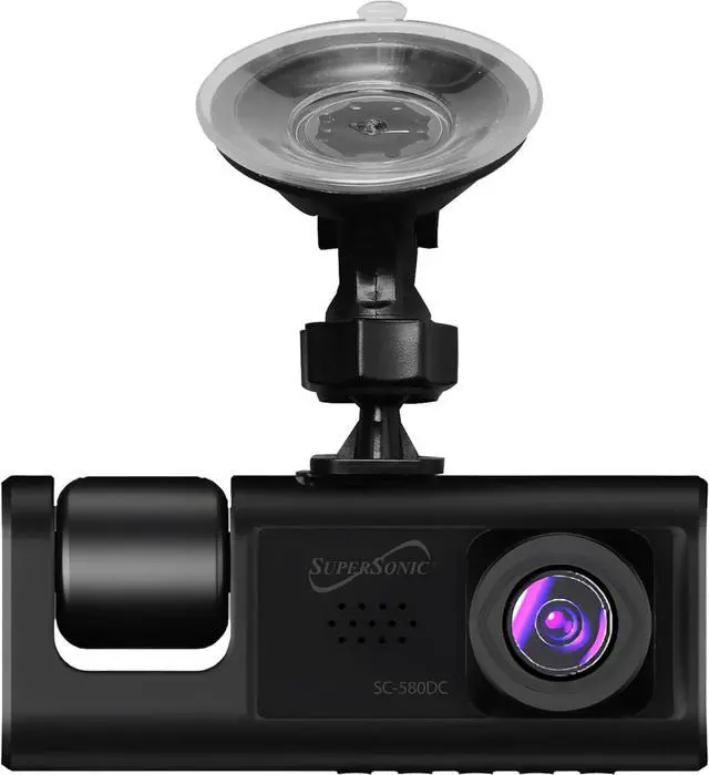 Alt view image 2 of 7 - Supersonic RoadEYEpro HD Dash Cam FHD 1080p Front+Cabin+Rear, Night Vision, G-Sensor, GPS, Loop Recording, 32GB SD, SC-580DC