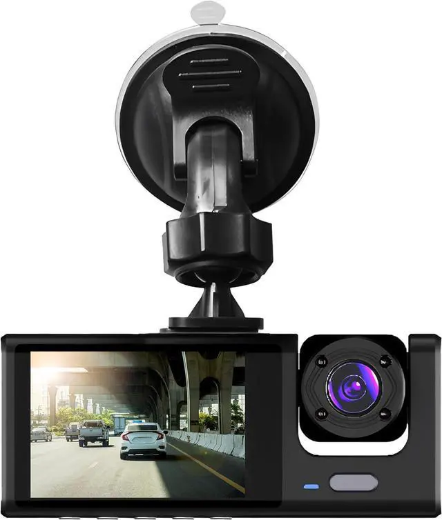 Alt view image 4 of 7 - Supersonic RoadEYEpro HD Dash Cam FHD 1080p Front+Cabin+Rear, Night Vision, G-Sensor, GPS, Loop Recording, 32GB SD, SC-580DC