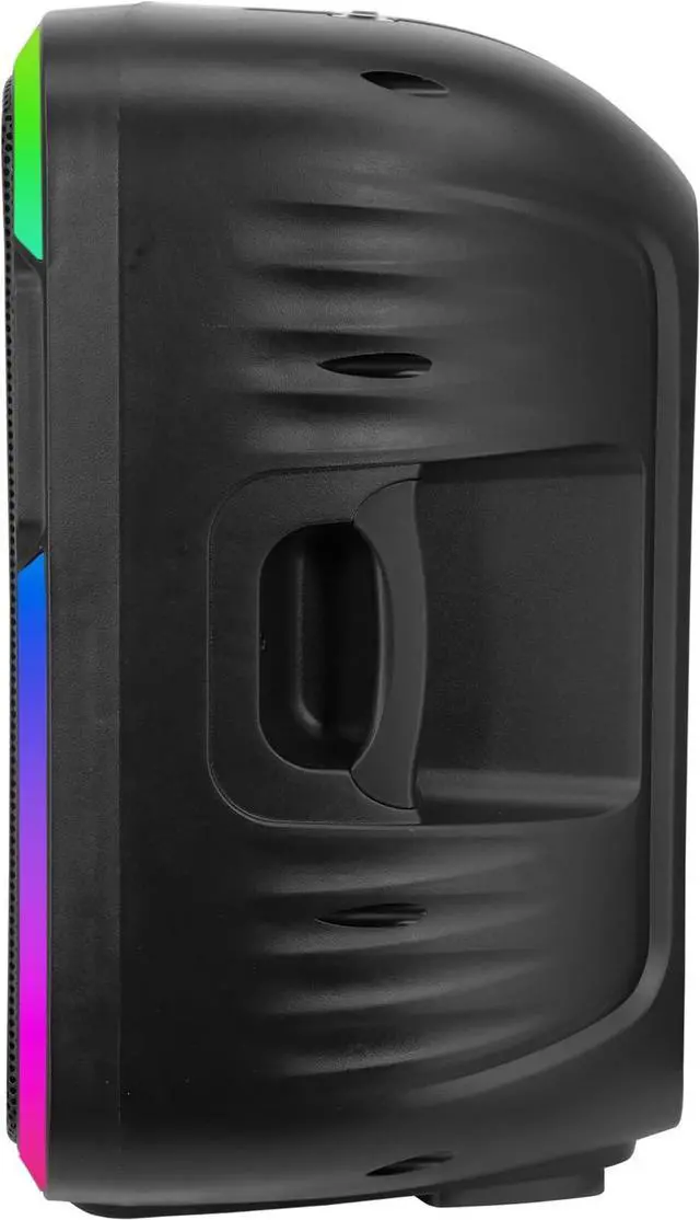 Alt view image 4 of 7 - Supersonic IQ Sound 15-inch Portable Bluetooth Speaker w/True Wireless Stereo LED Light Show FM Radio Tripod Microphone IQ-4715DJBT