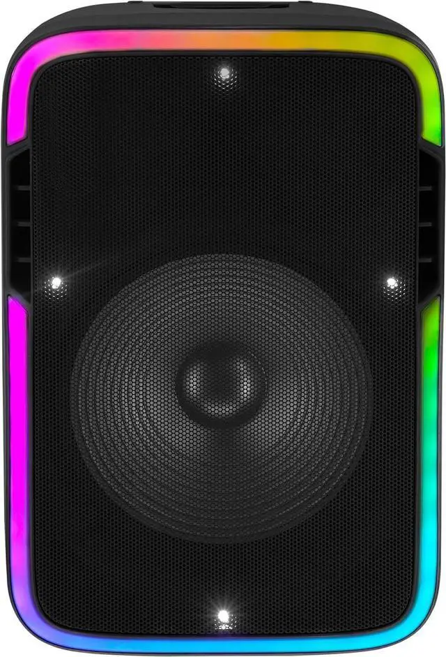 Main image of Supersonic IQ Sound 15-inch Portable Bluetooth Speaker w/True Wireless Stereo LED Light Show FM Radio Tripod Microphone IQ-4715DJBT