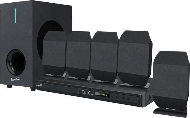 Alt view image 5 of 5 - Supersonic SC-38HT 5.1 Channel DVD Home Theater System DVD/CD , Karaoke Mic Jack