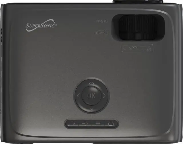 Alt view image 5 of 7 - Supersonic SC-282P Full HD 1080P LED Projector with Bluetooth, 7800 Lumens, LED 4" LCD, 40150" Display