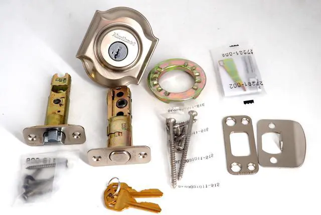 Alt view image 2 of 5 - Kwikset Montara Single Cylinder Exterior Only Handleset, SmartKey Security in Satin Nickel