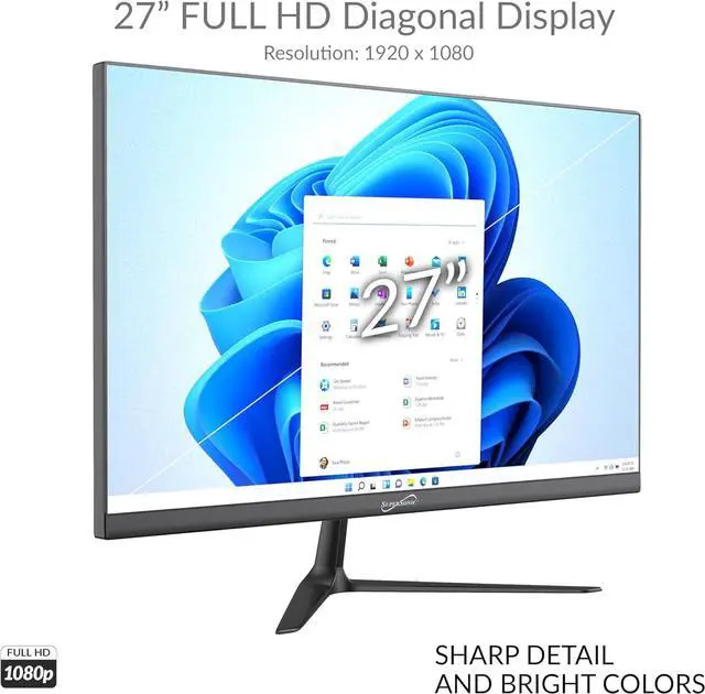 Alt view image 4 of 7 - Supersonic SC-5527AIO 27" All-in-One Desktop Computer PC, Intel N100, 16GB RAM, 512GB SSD, Windows 11, Office 365