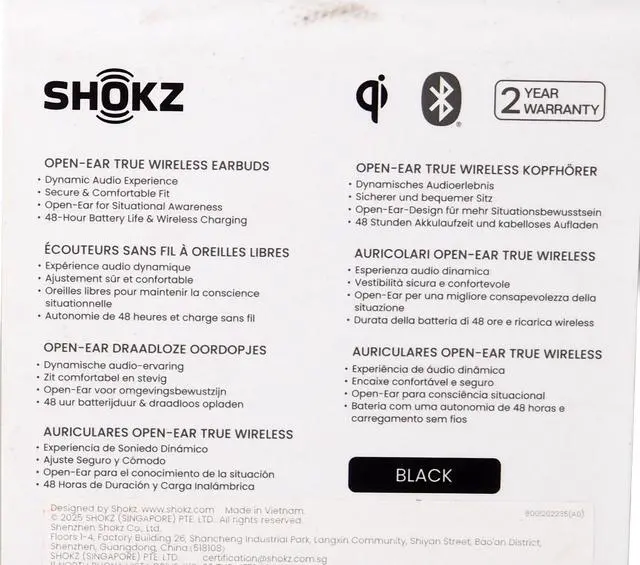Alt view image 2 of 4 - Shokz OpenFit 2+ Open-Ear True Wireless Bluetooth Earbuds Black T921-ST-BK-US