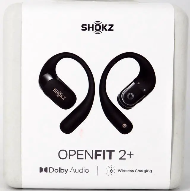 Alt view image 4 of 4 - Shokz OpenFit 2+ Open-Ear True Wireless Bluetooth Earbuds Black T921-ST-BK-US
